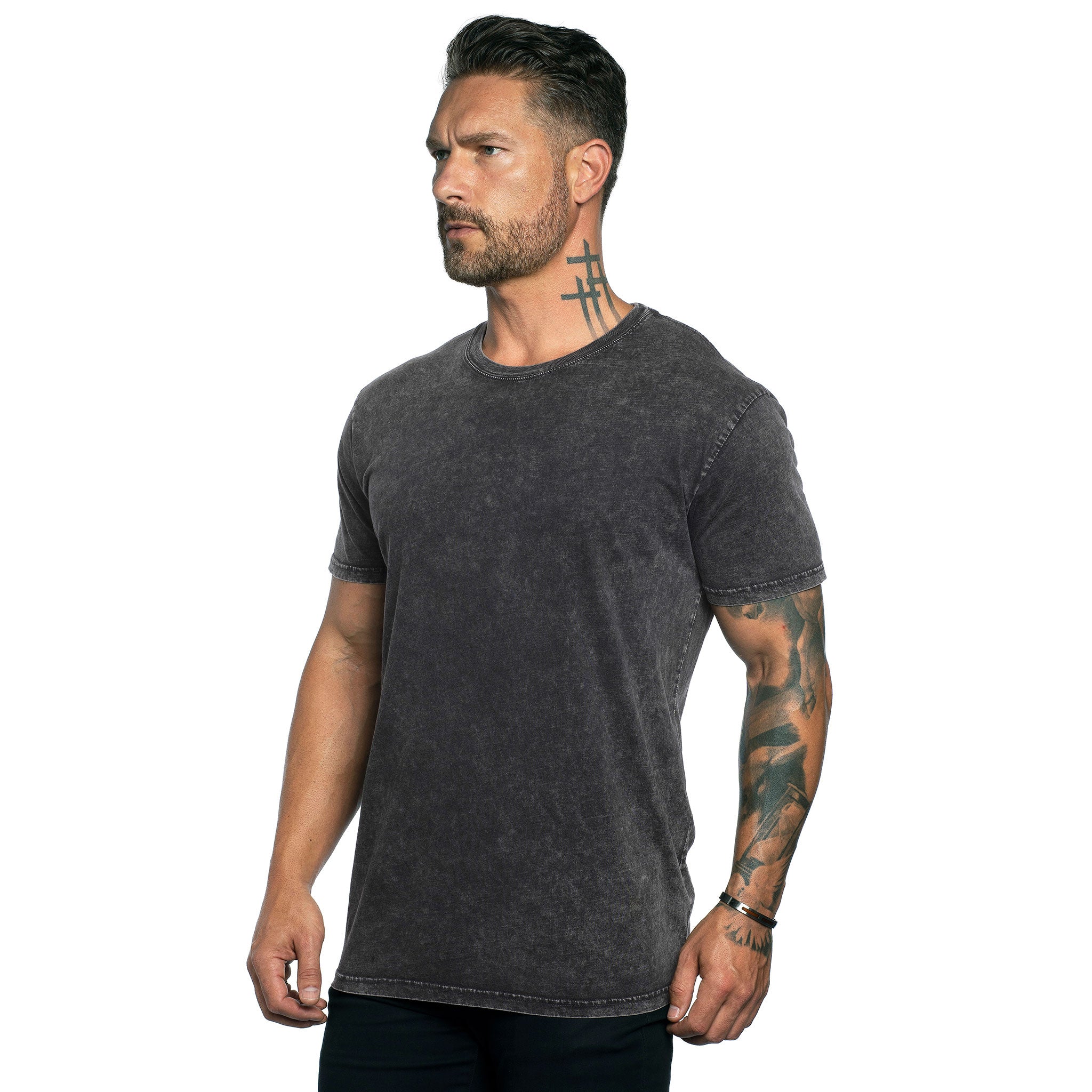 Luxe Touch Crew-Neck T-Shirt Black