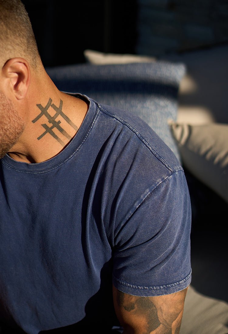 Stone Wash Relaxed Fit Crew Neck Tee - WESTON JON BOUCHÉR
