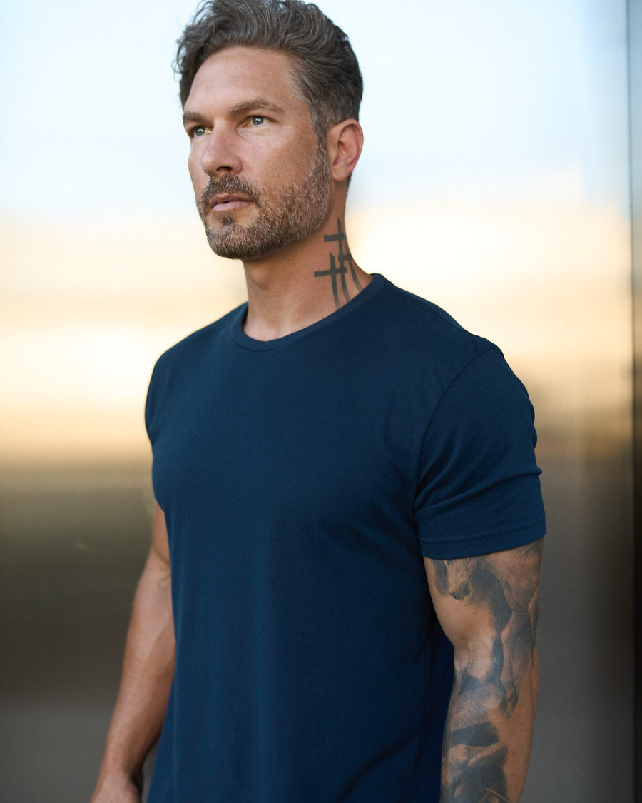 Ultra Soft Fitted Crew Neck Tee