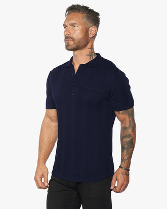 Alastair Slim Fit Knit Polo - WESTON JON BOUCHÉR