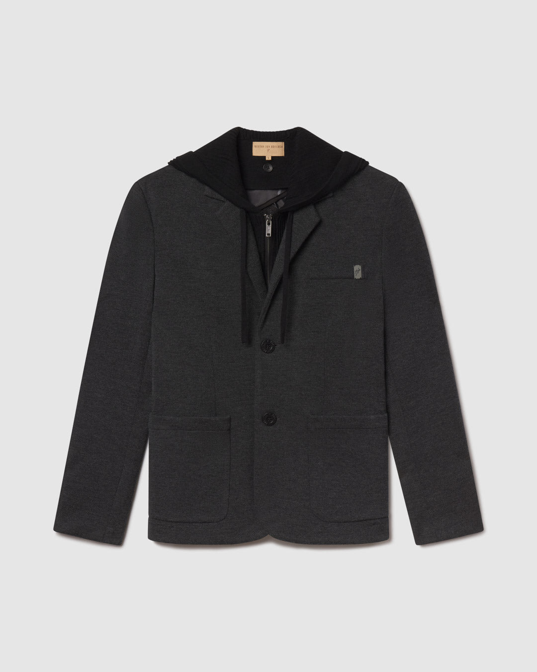 Atticus Slim Fit Blazer w/Removable Hoodie Layer