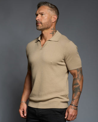 Avalon S/S Textured Slim Polo - WESTON JON BOUCHÉR