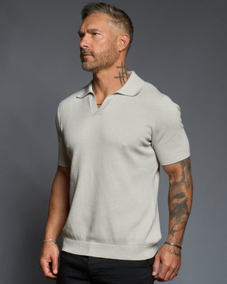 Avalon S/S Textured Slim Polo - WESTON JON BOUCHÉR