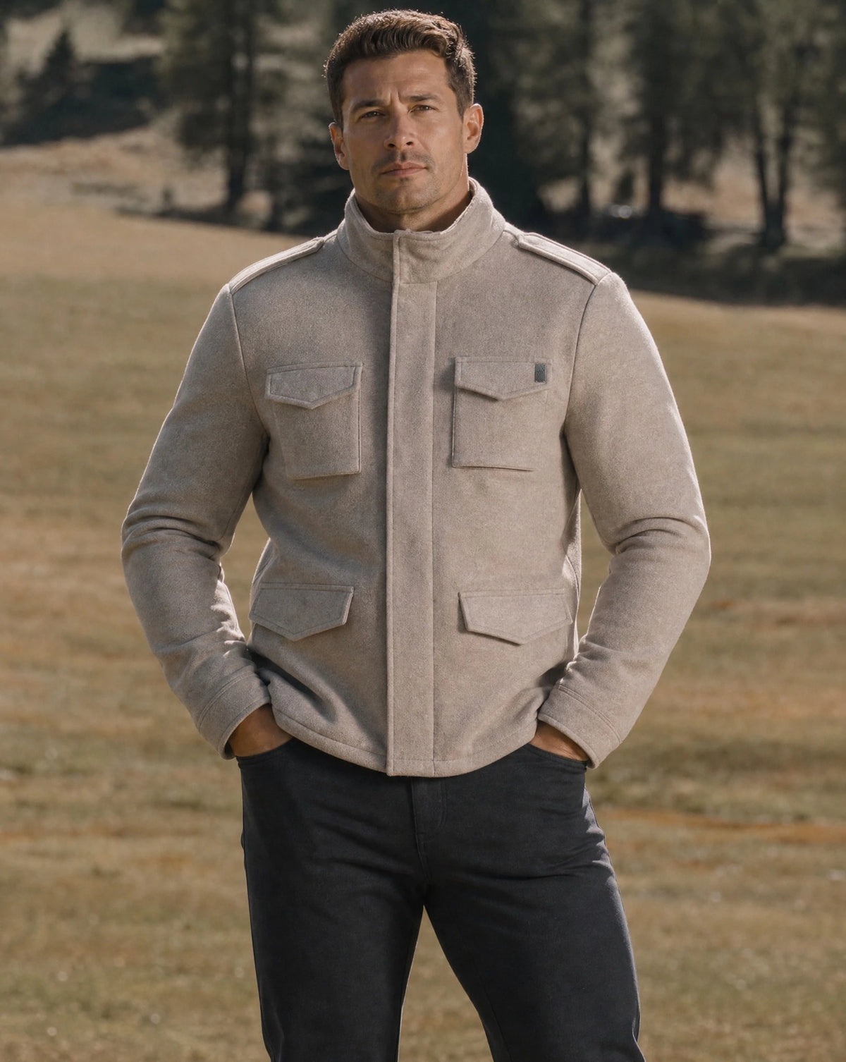 Armada Wool Field Coat - Sandstorm - WESTON JON BOUCHÉR