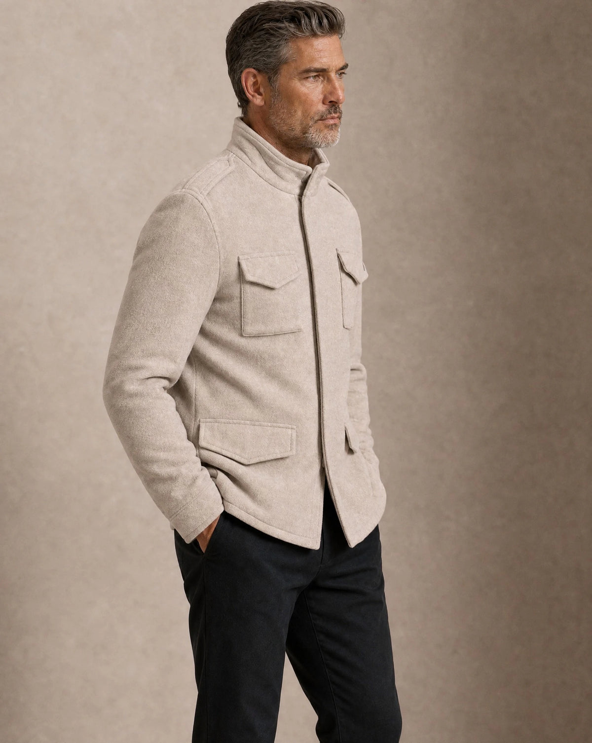Armada Wool Field Coat - Sandstorm - WESTON JON BOUCHÉR