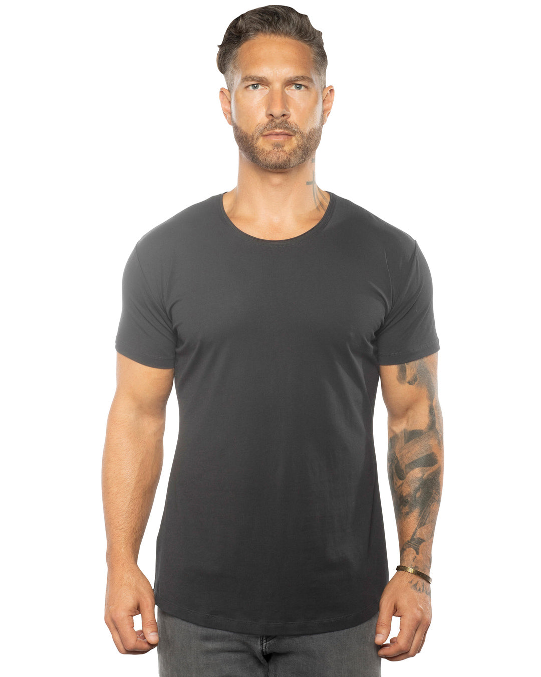 The Silas Raw Neck Slim Fit Tee - WESTON JON BOUCHÉR