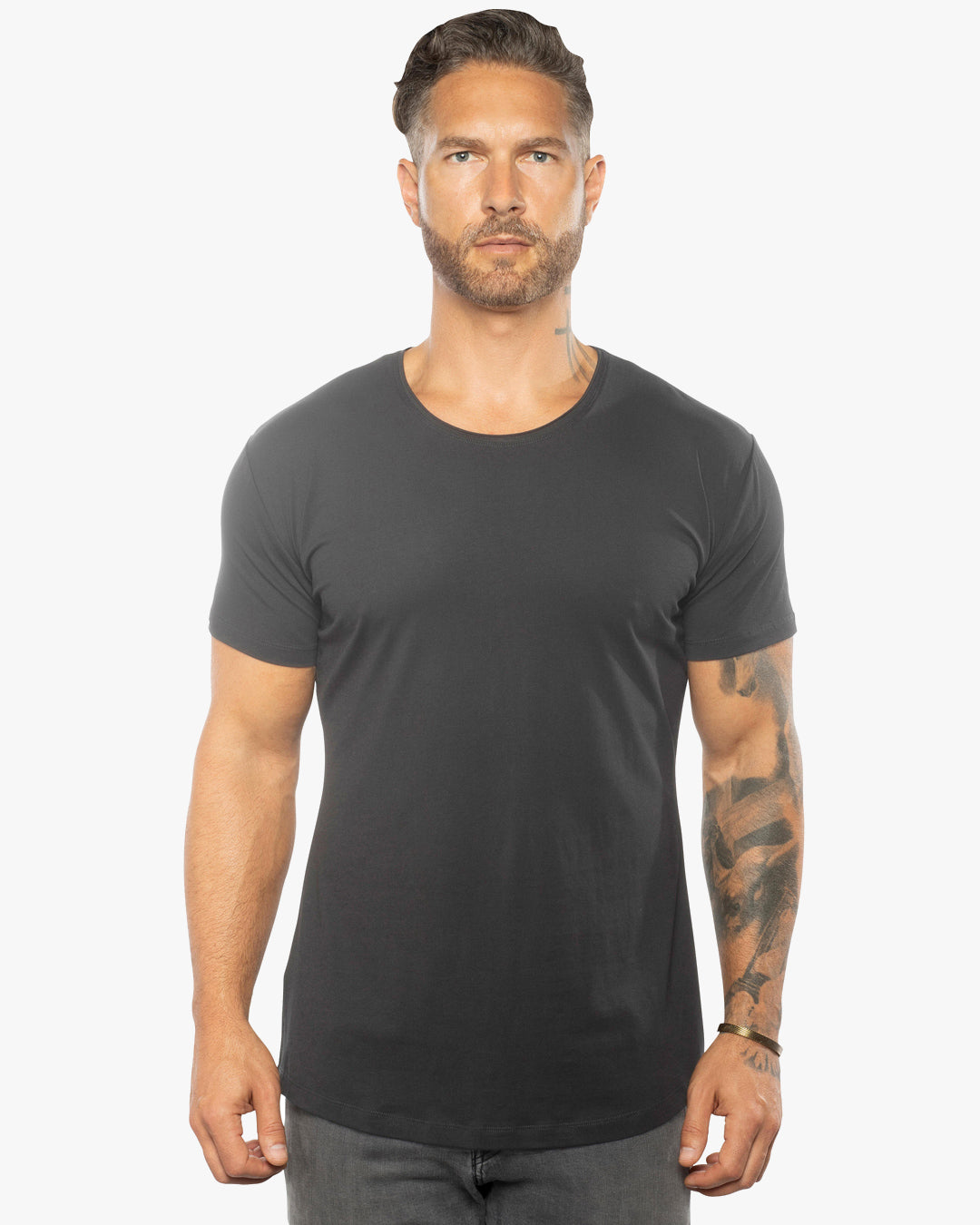 Silas Raw Neck Slim Fit Tee