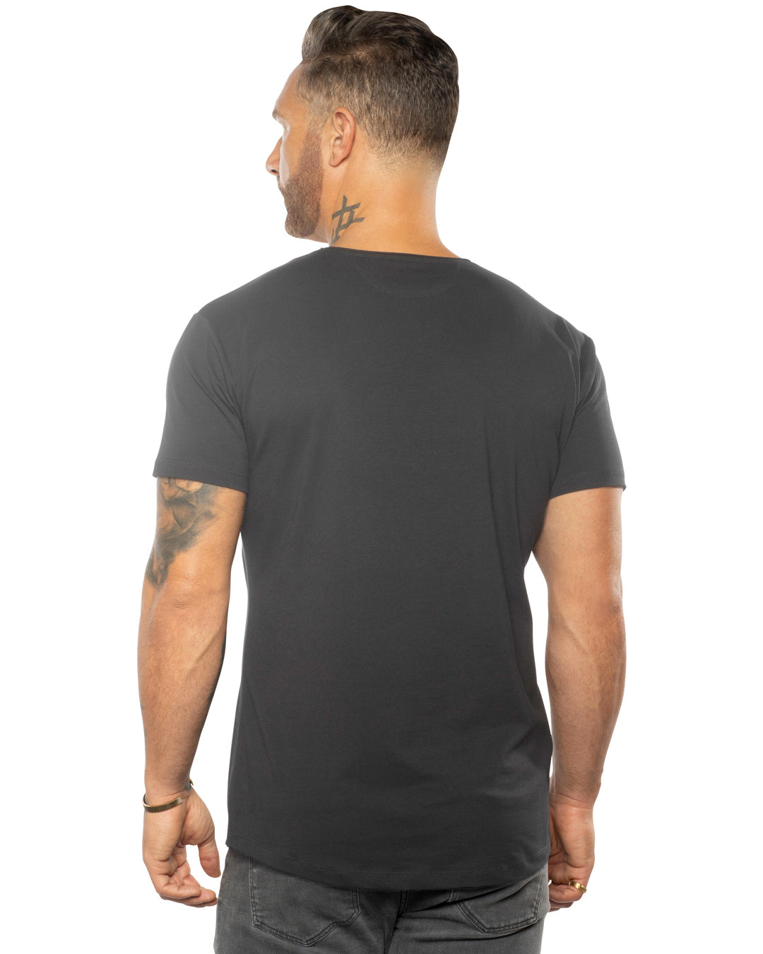 The Silas Raw Neck Slim Fit Tee - WESTON JON BOUCHÉR