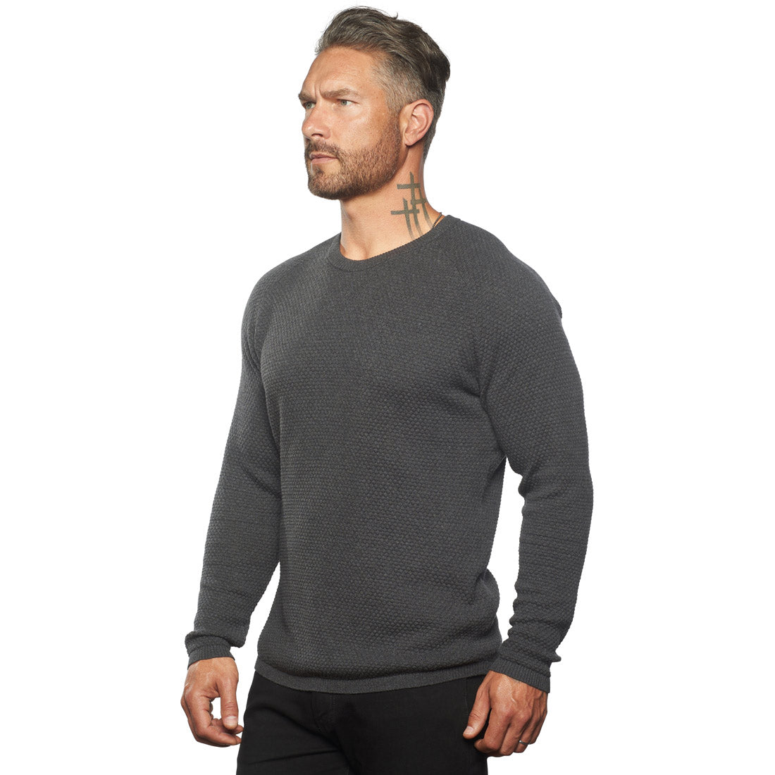 The Ripley Crew Neck Cotton & Cashmere FITTED Sweater