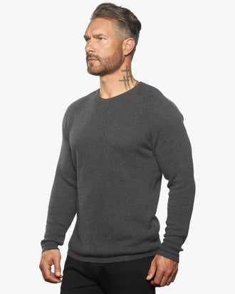 Ripley Crew Neck Cotton & Cashmere Sweater SLIM - WESTON JON BOUCHÉR