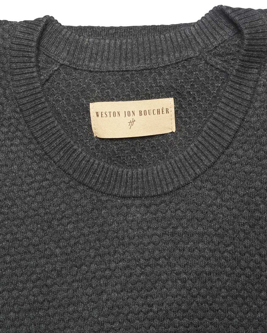 The Ripley Crew Neck Cotton Cashmere FITTED Sweater