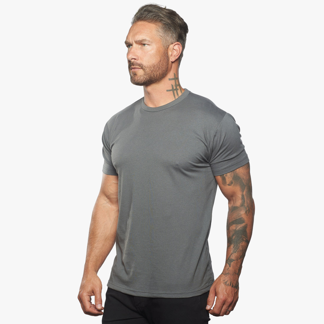 Ultra Soft Fitted Crew Neck Tee