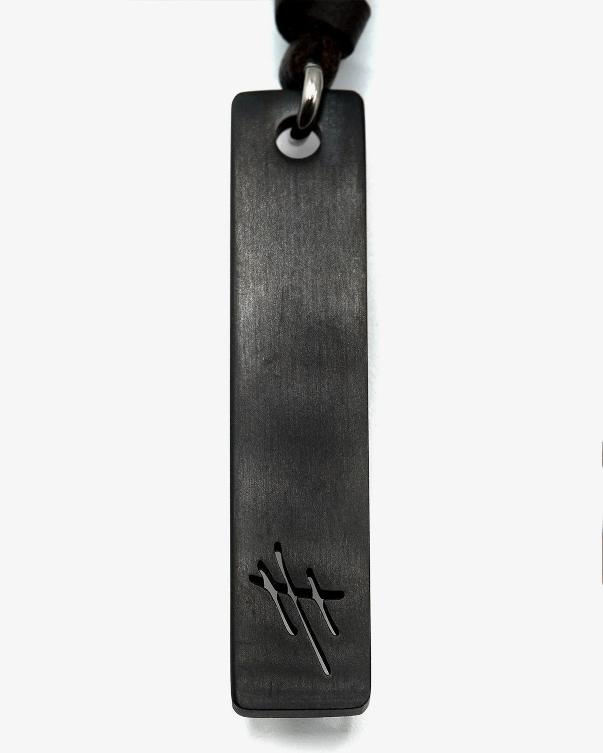 Tigris Reversible Pendant Leather Necklace (adjustable length)
