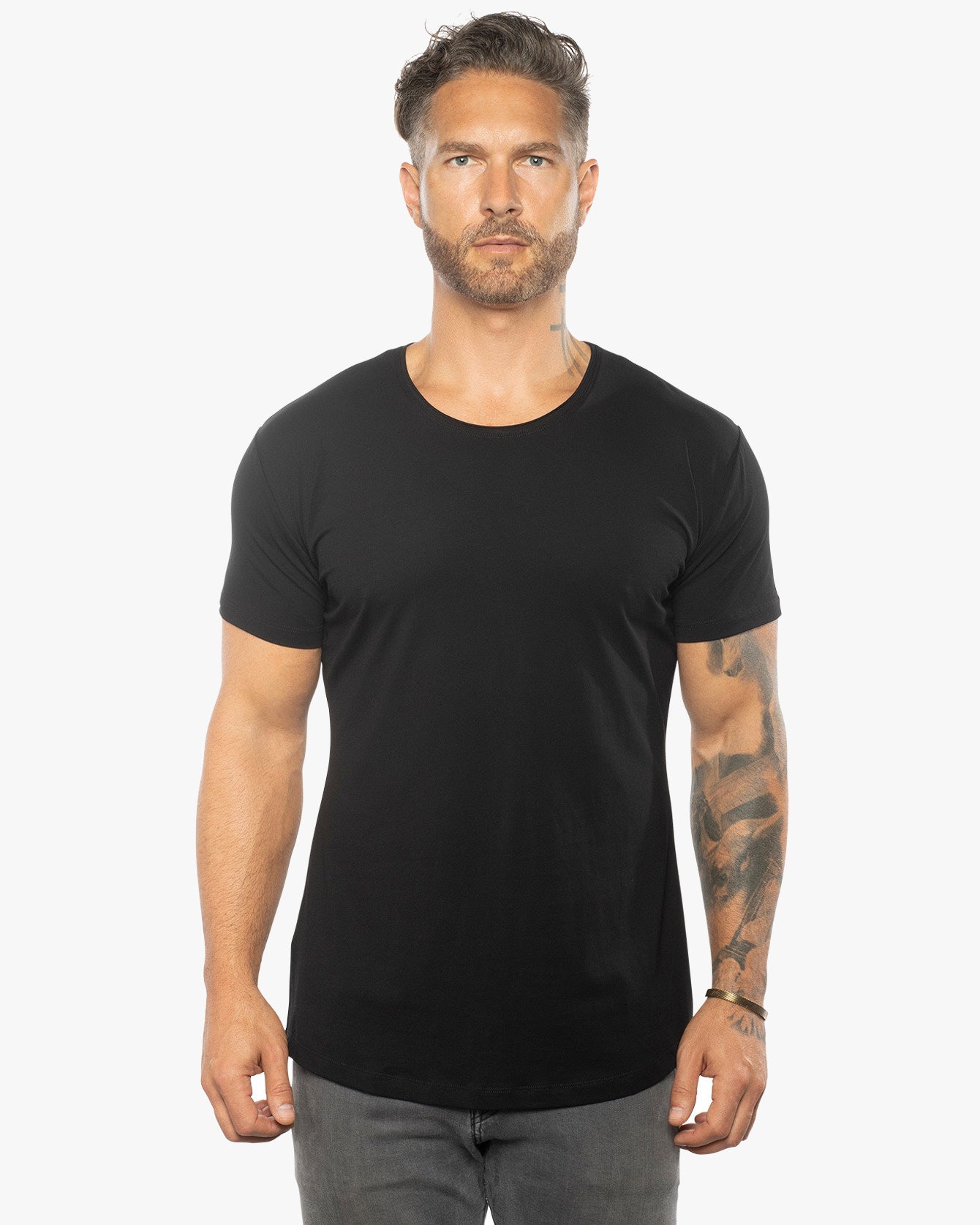 Silas Raw Neck Slim Fit Tee