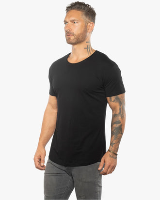 Silas Raw Scoop Neck Slim Fit Tee