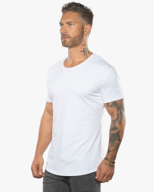 Silas Raw Scoop Neck Slim Fit Tee