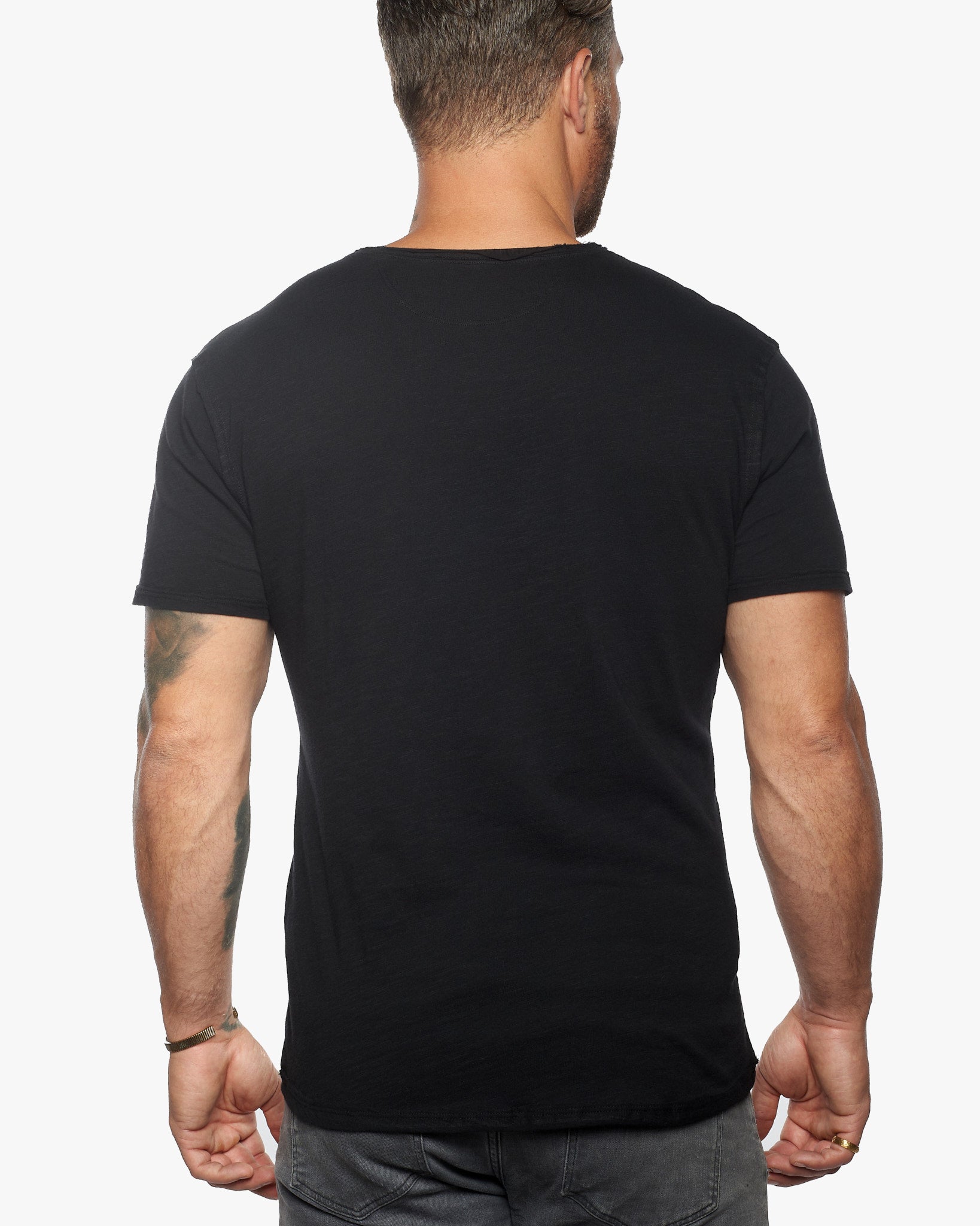 Isla V Neck Slub SLIM Fit Supima Tee [Made in USA]