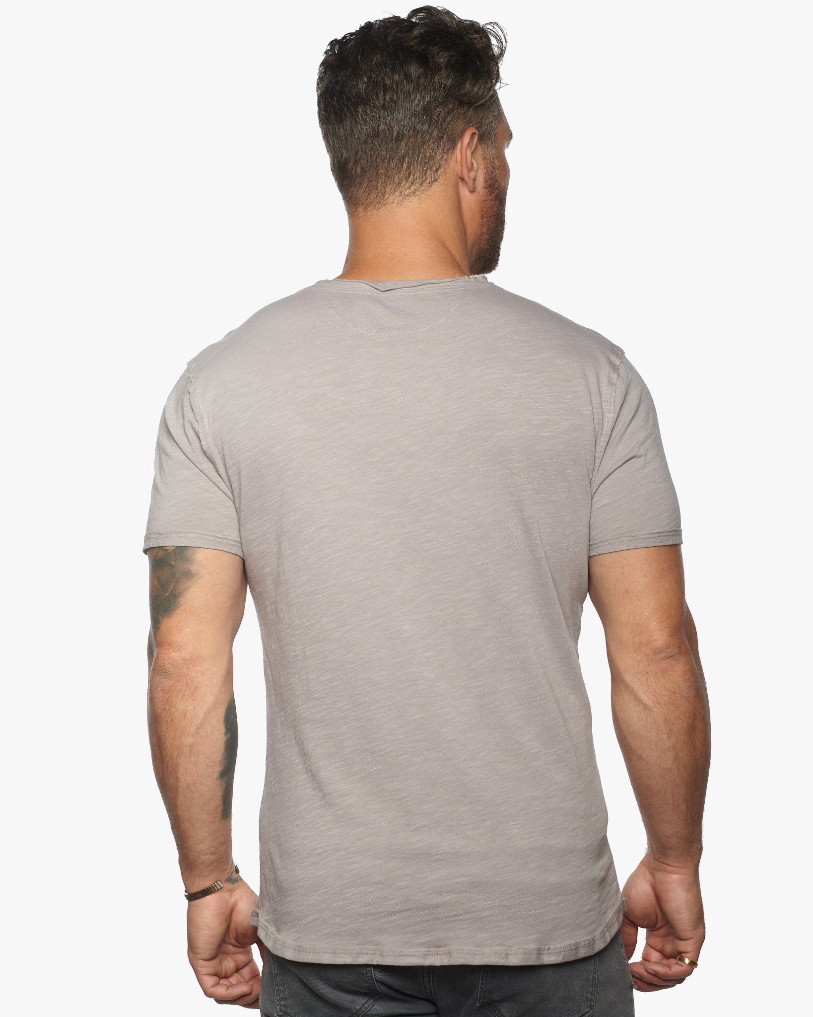 Isla V Neck Slub SLIM Fit Supima Tee [Made in USA]