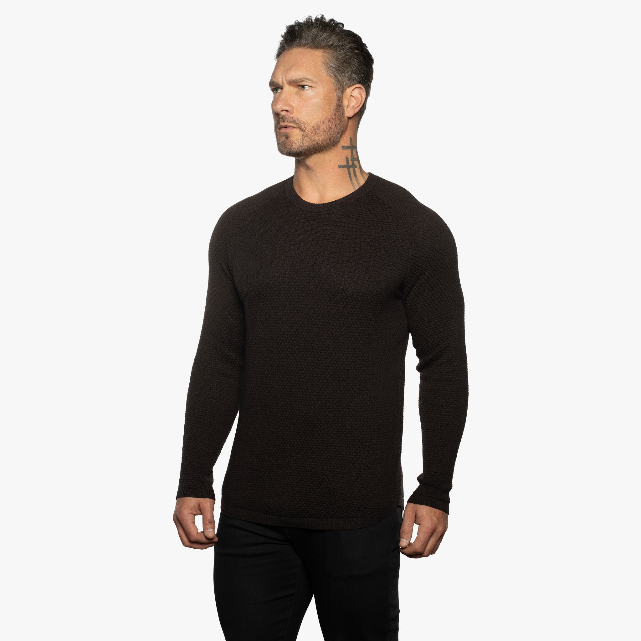 Ripley Crew Neck Cotton & Cashmere Sweater SLIM