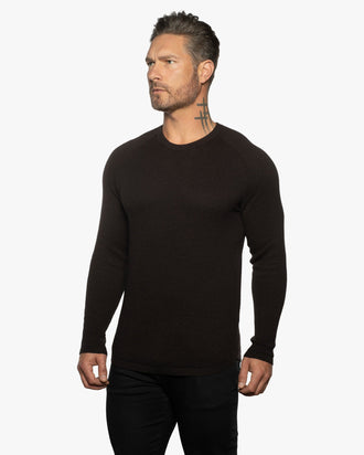 Ripley Crew Neck Cotton & Cashmere Sweater SLIM - WESTON JON BOUCHÉR
