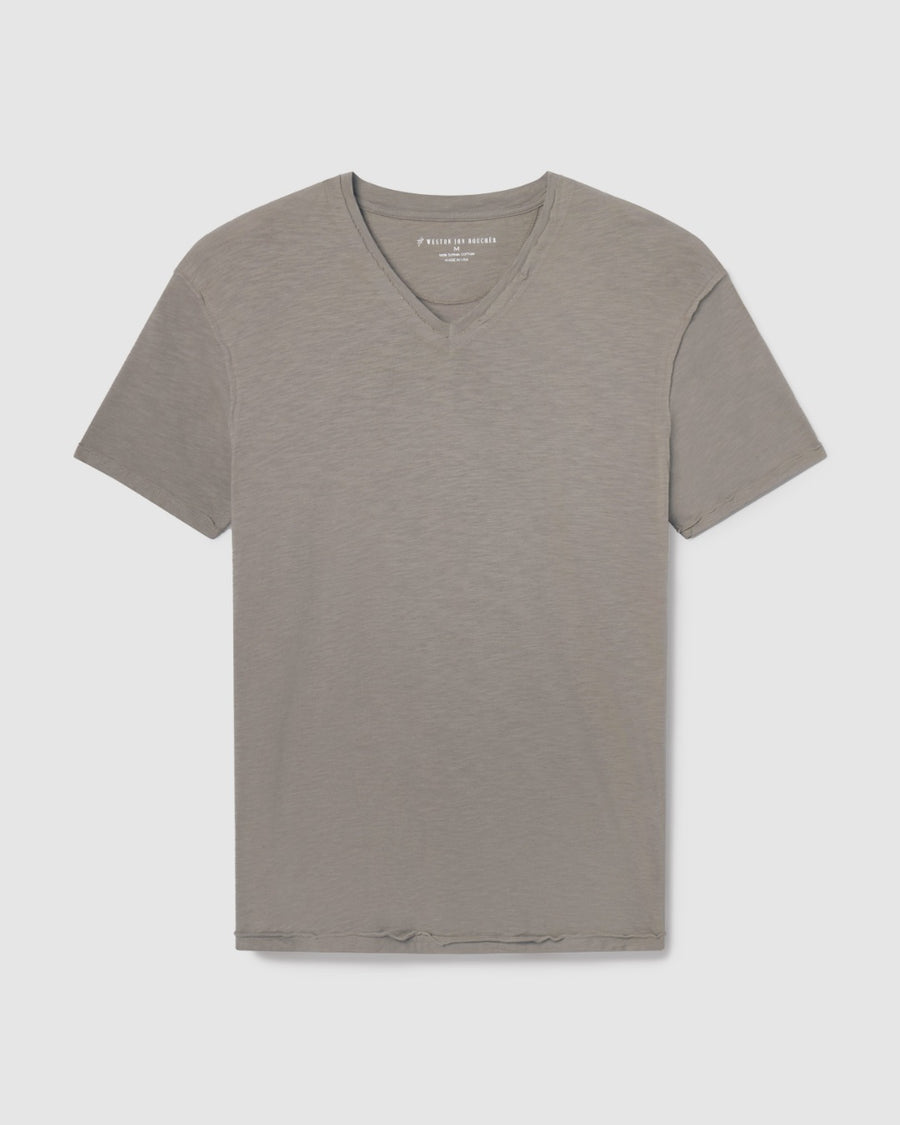 Isla V Neck Slub SLIM Fit Supima Tee [Made in USA]