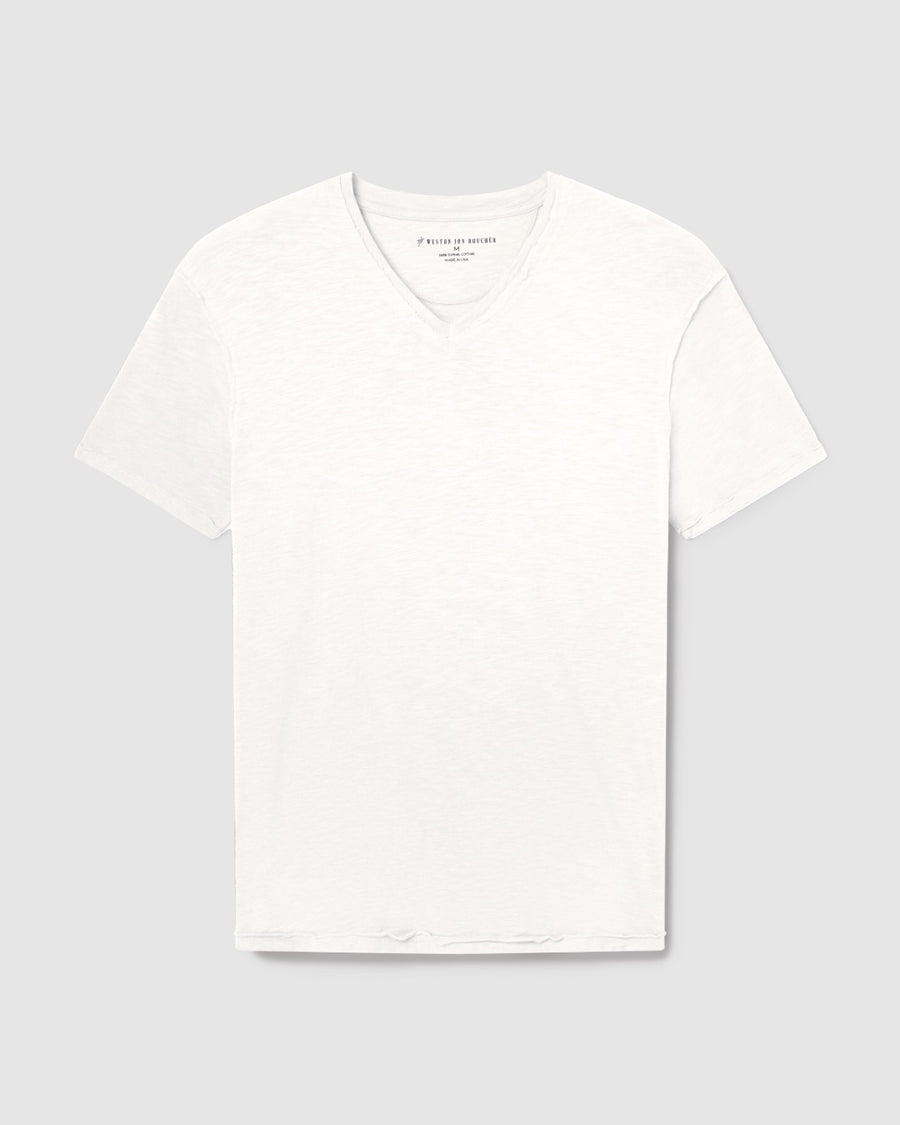 Isla V Neck Slub SLIM Fit Supima Tee [Made in USA]