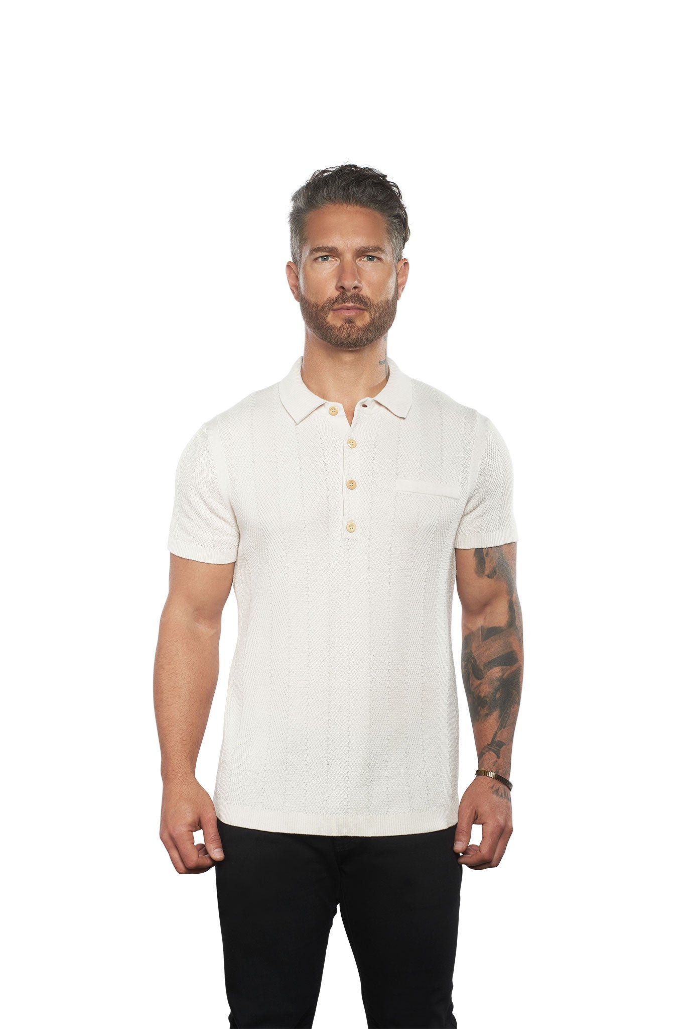 The Alastair Slim Fit Knit Polo - WESTON JON BOUCHÉR