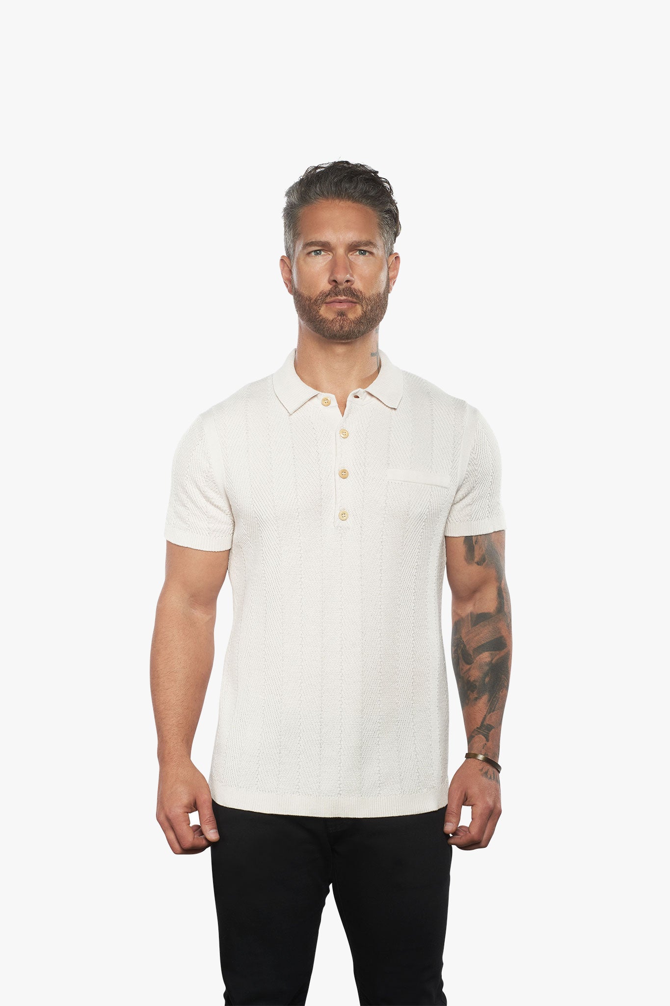 Alastair Fitted Knit Polo