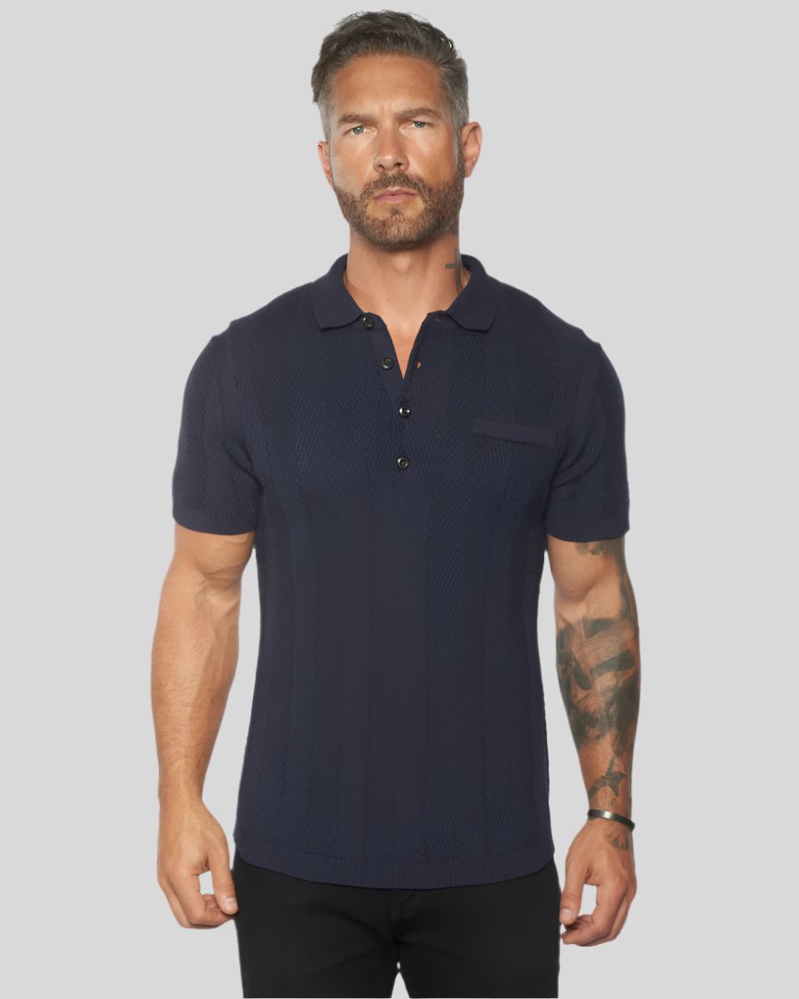 Trendy Knit Polo Shirts | Fashionable Comfort