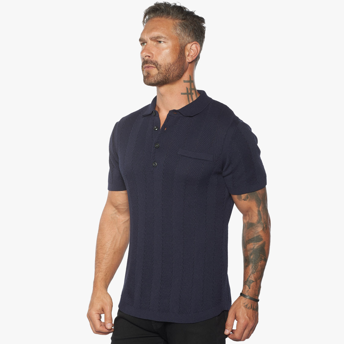 Alastair Fitted Knit Polo