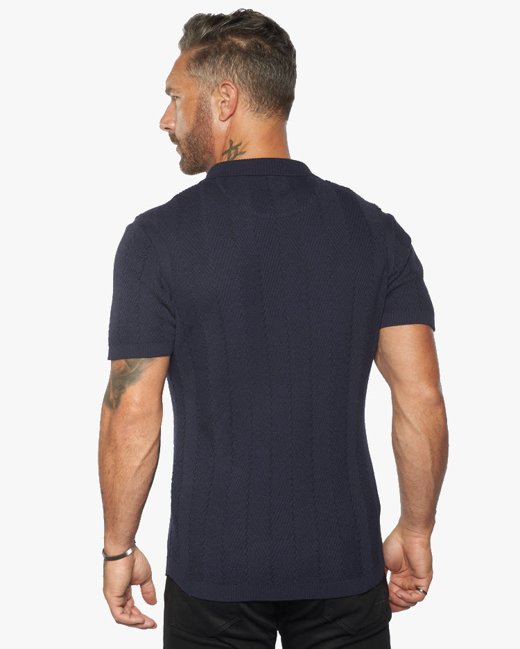 Alastair Fitted Knit Polo