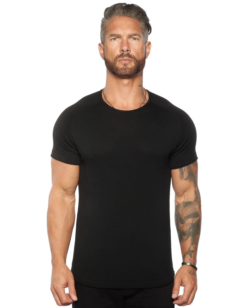 Lightweight Fitted Short-Sleeve Sweater | Weston Jon Bouchér