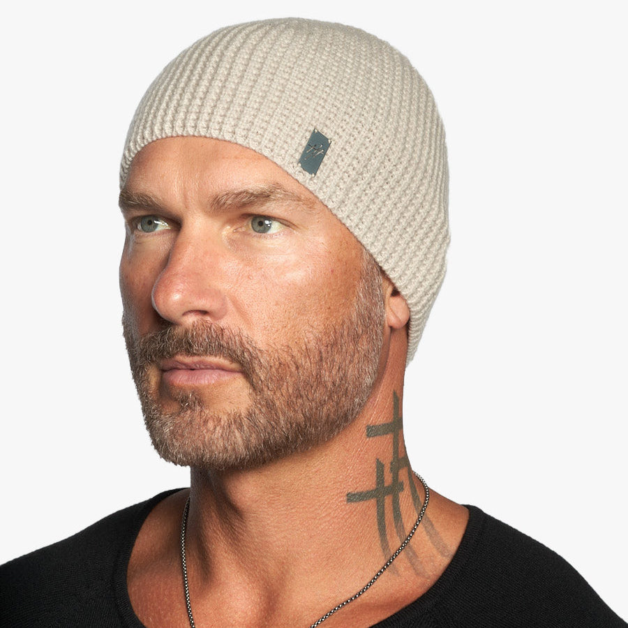 Aspen Cashmere & Wool Waffle Knit Skullcap Beanie
