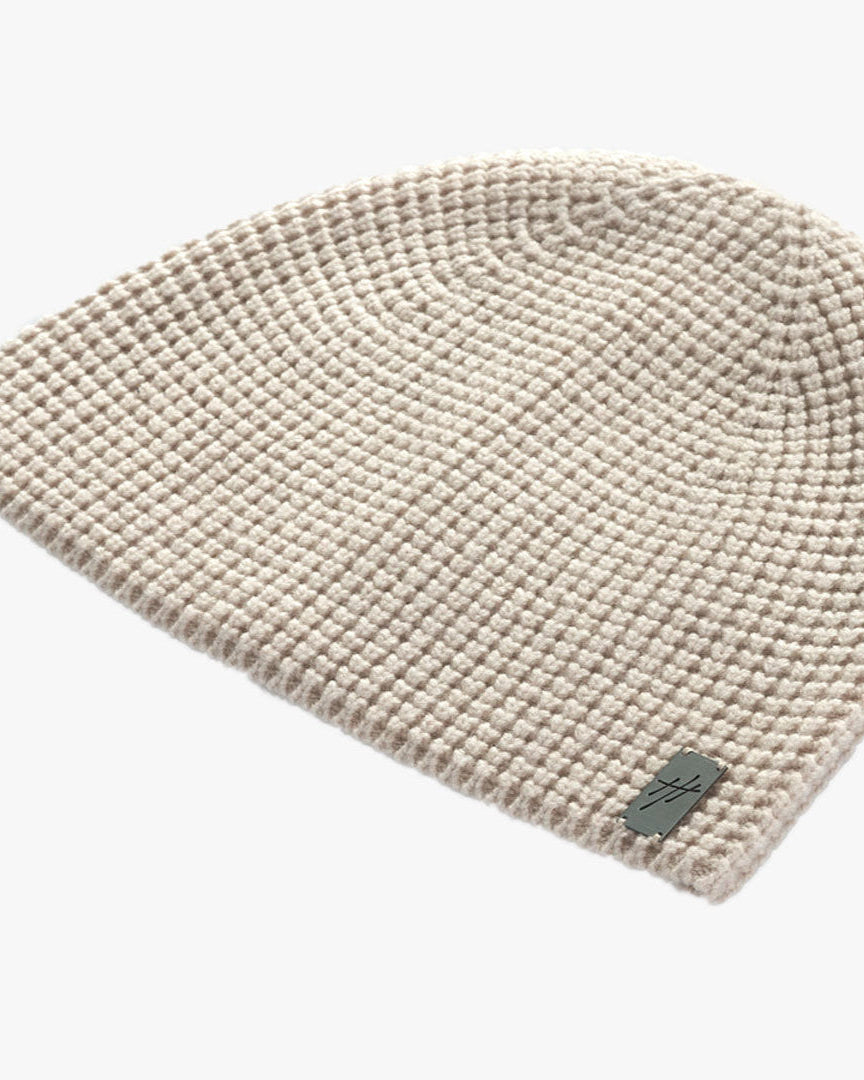 Aspen Cashmere & Wool Waffle Knit Skullcap Beanie