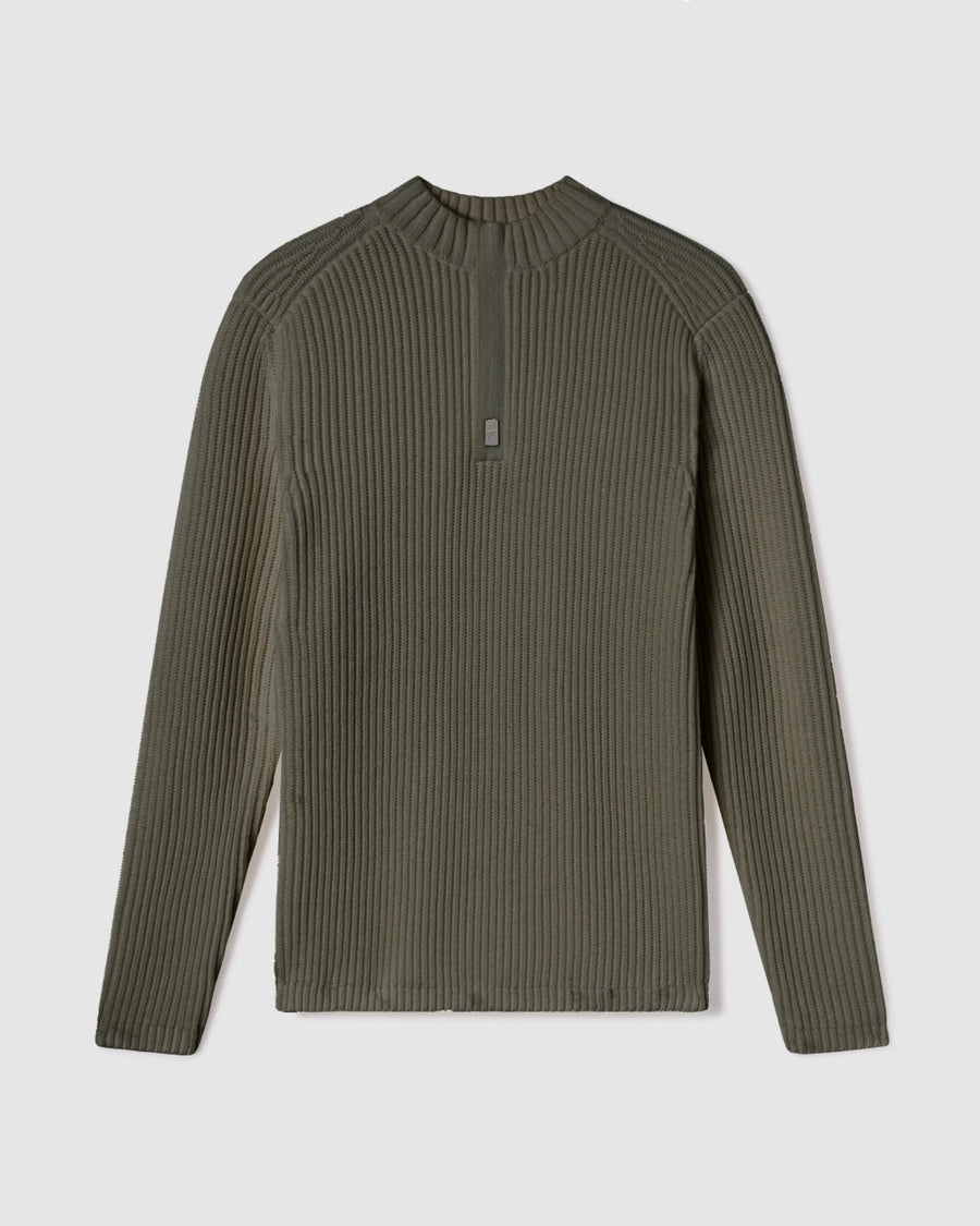 Sentry Half Zip Cashmere Wool Slim Fit Sweater [Heavyweight] *Runs Big/long