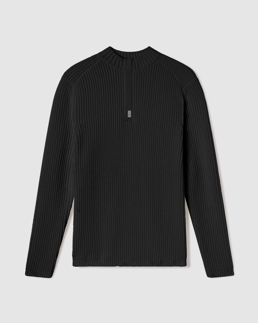 Sentry Half Zip Cashmere Wool Slim Fit Sweater [Heavyweight] *Runs Big/long