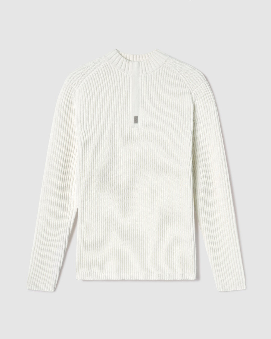 Sentry Half Zip Cashmere Wool Slim Fit Sweater [Heavyweight] *Runs Big/long