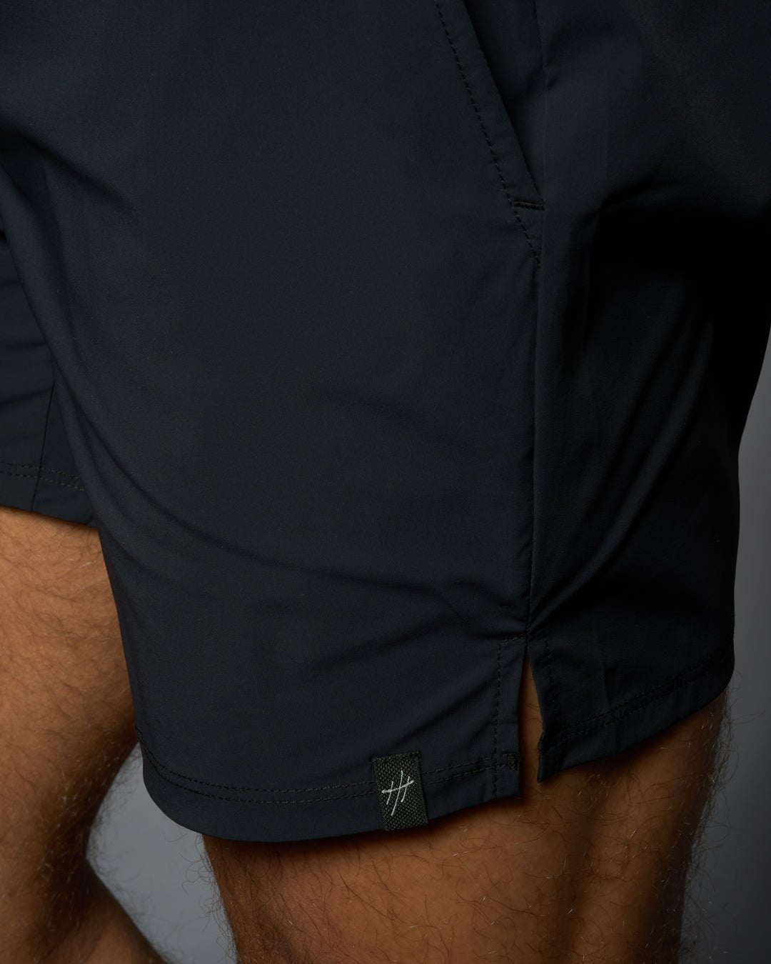 Shore Slim Fit Luxury Sport Swim Trunk - Black - WESTON JON BOUCHÉR