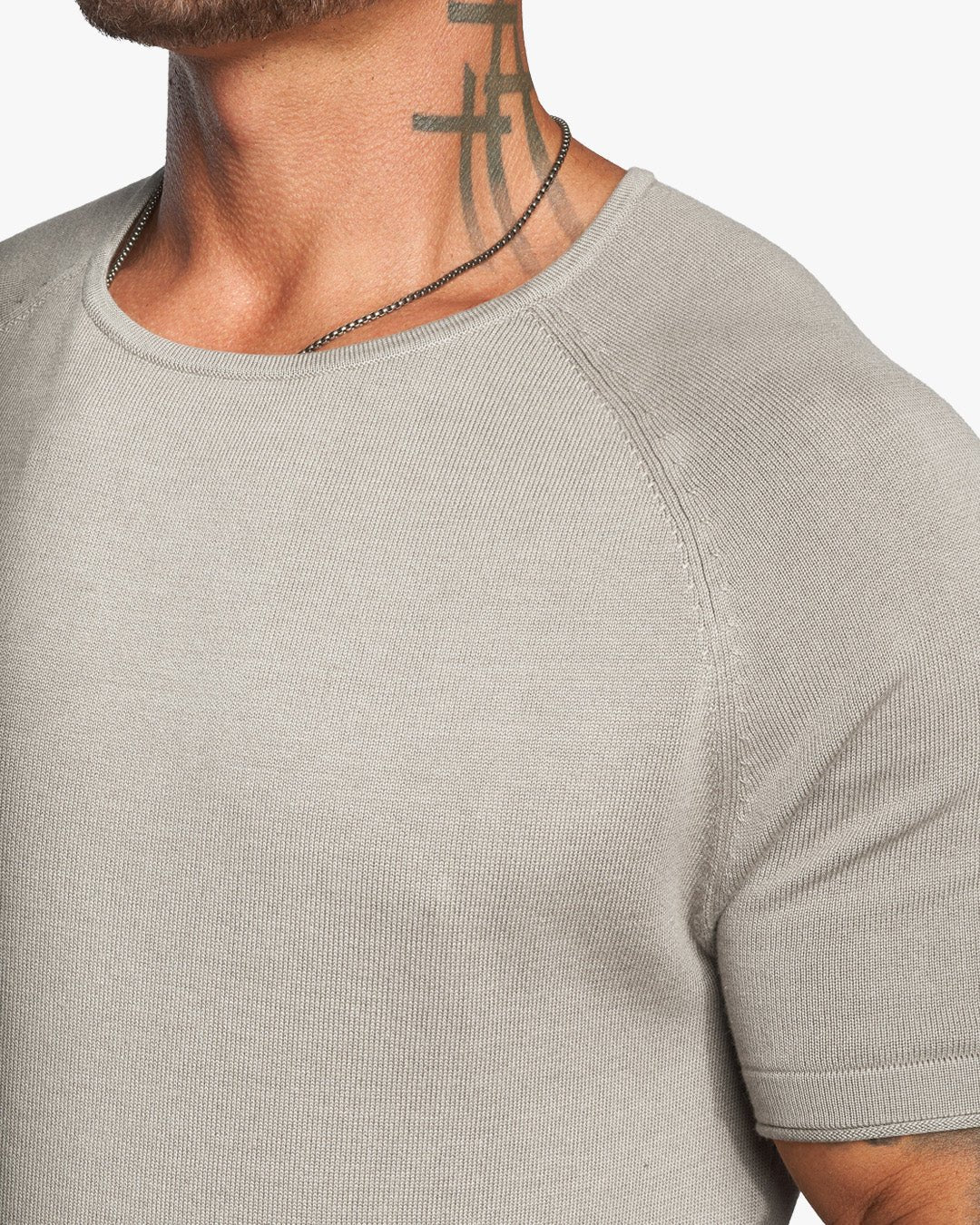 SS Lightweight Slim Fit Sweater - Bone - WESTON JON BOUCHÉR
