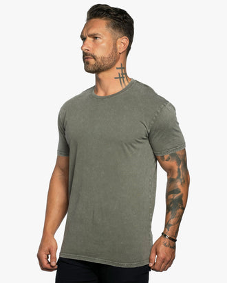 Stone Wash Relaxed Fit Crew Neck Tee - WESTON JON BOUCHÉR