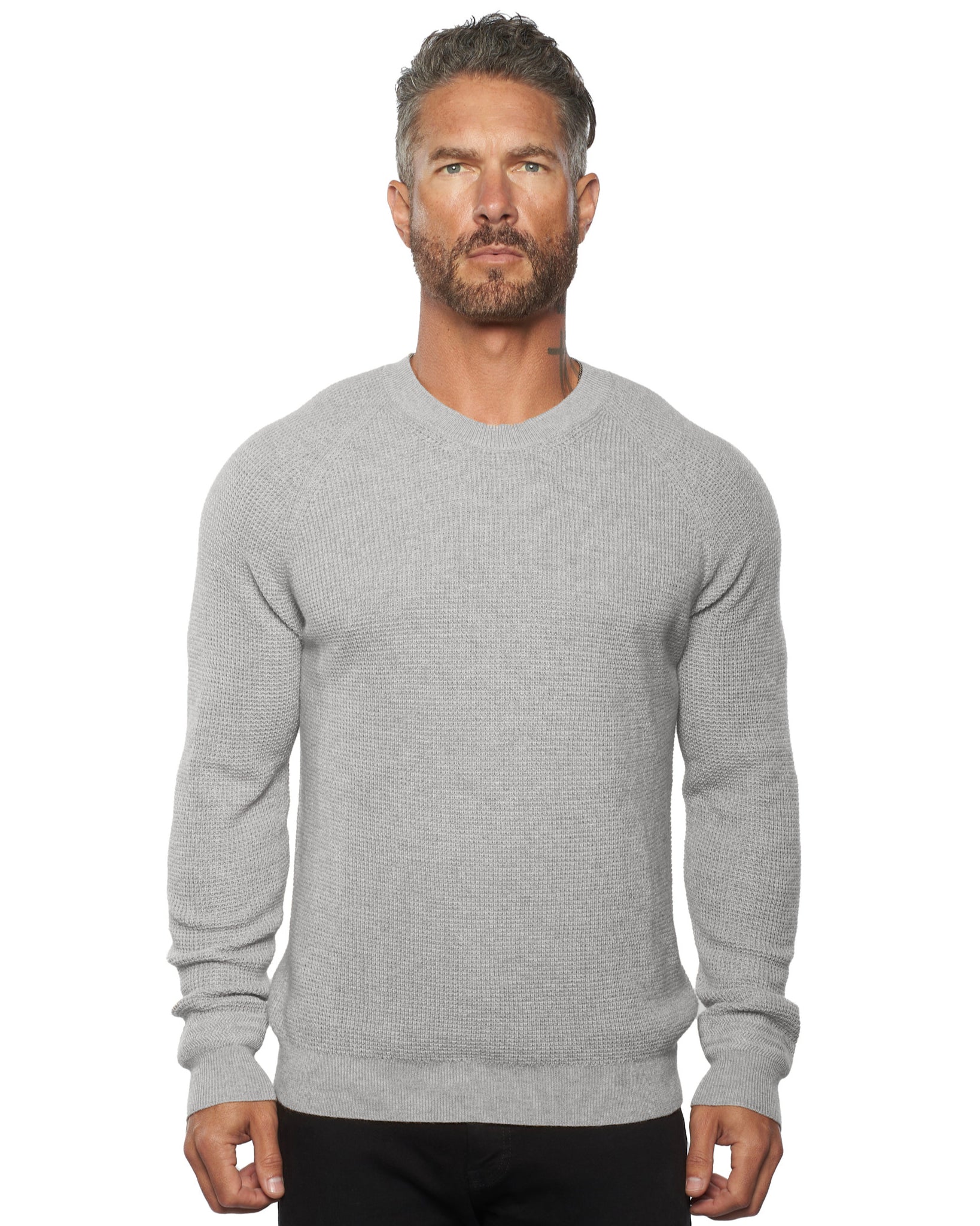 Cashmere waffle sweater best sale