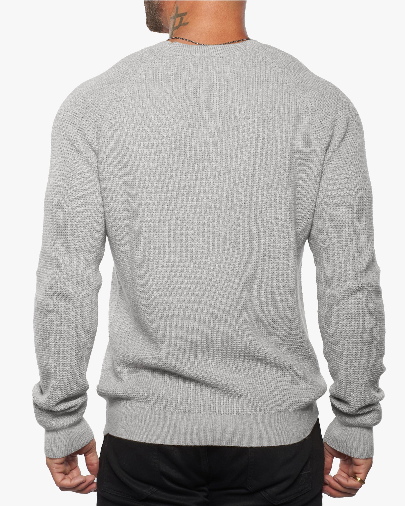 Jack Spade Phelps Gray Wool deals Blend Waffle Knit Sweater L