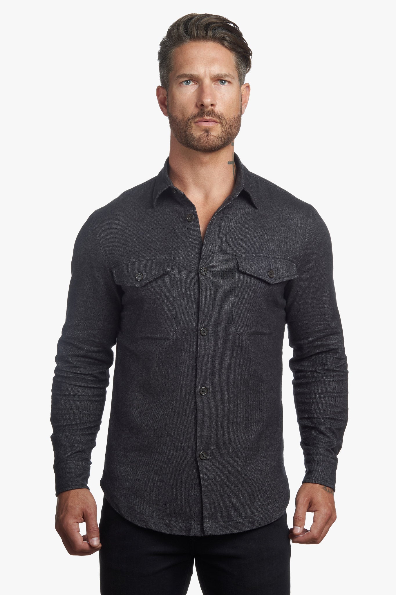 Untucked Tailored SLIM Fit Button-Up Shirt