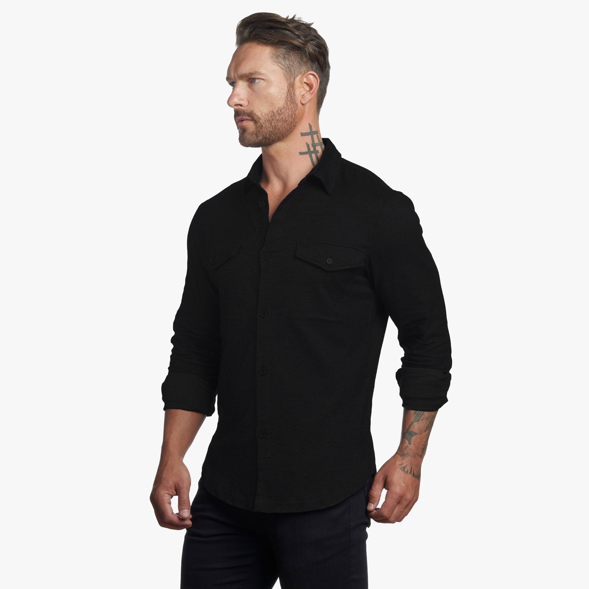 Untucked Tailored SLIM Fit Button-Up Shirt