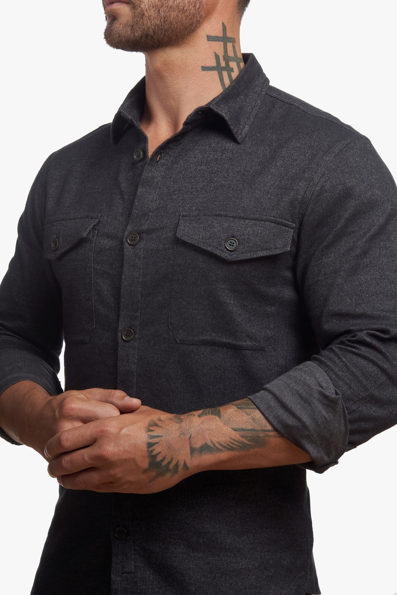 Untucked Tailored SLIM Fit Button-Up Shirt