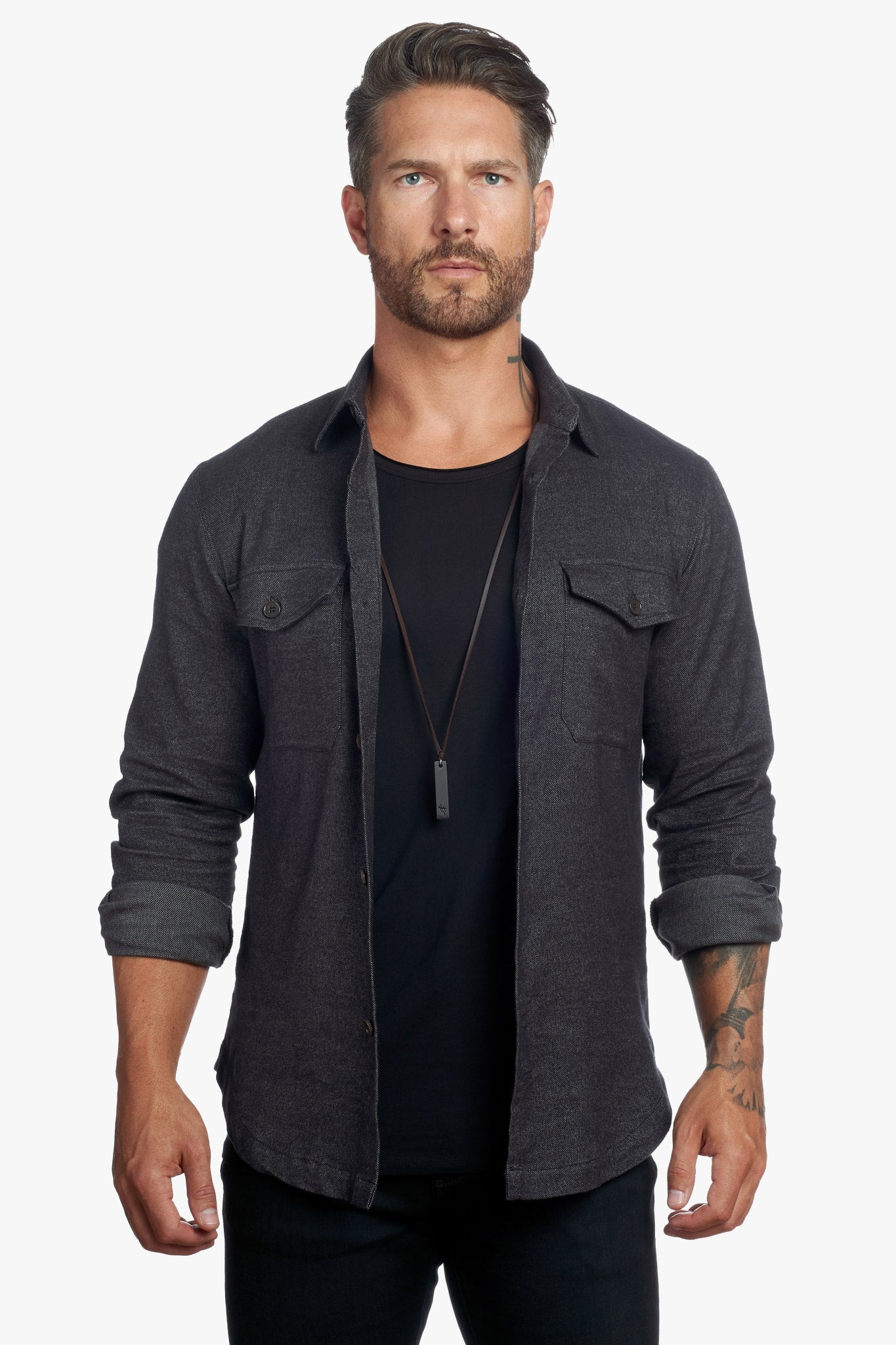 Untucked Tailored SLIM Fit Button-Up Shirt