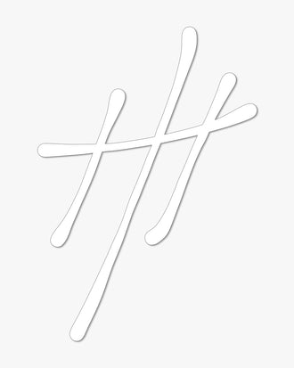 3 Crosses Premium Vinyl Transfer Indoor/Outdoor Sticker - White - WESTON JON BOUCHÉR