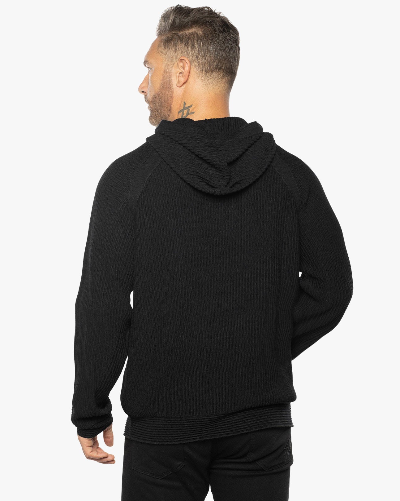 Dune Ottoman Knit Luxury Hoodie w/Silk & Wool