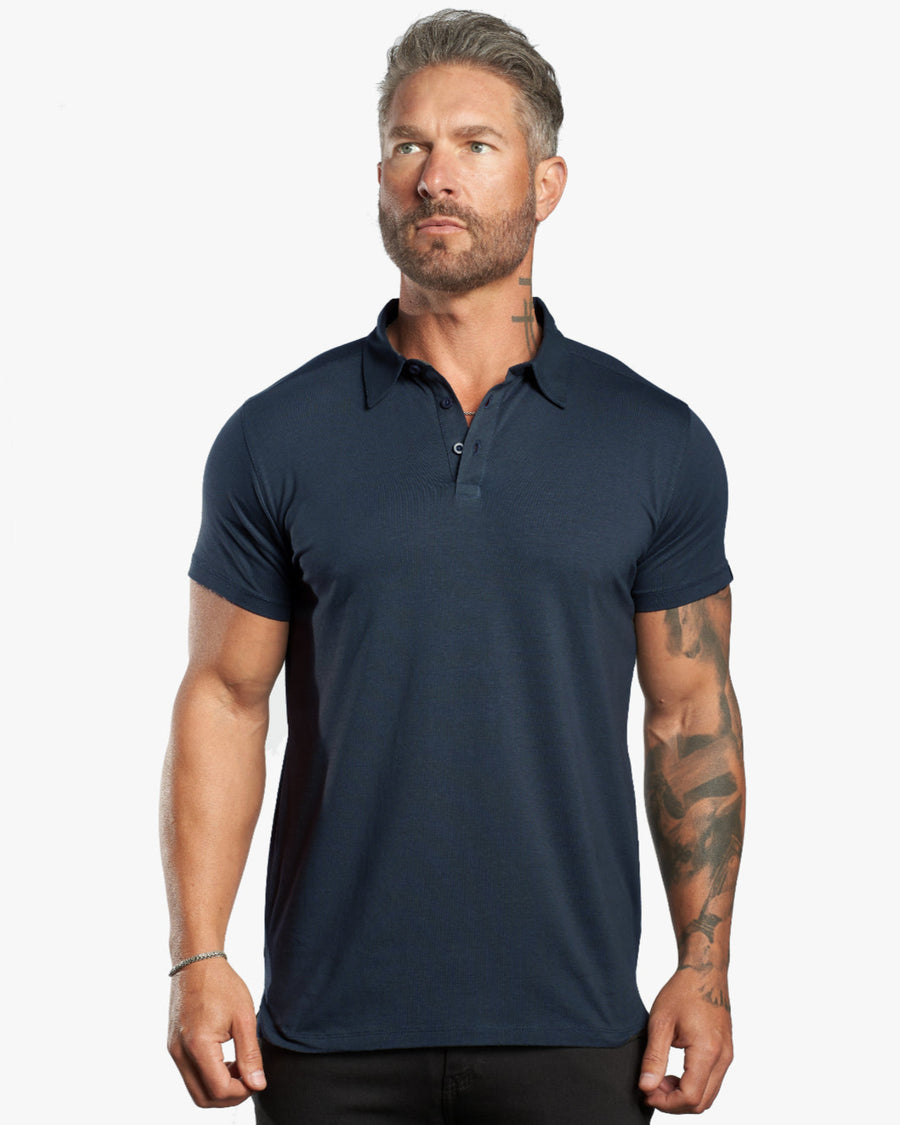 The Addison Jersey Knit Fitted Polo [Lightweight] - WESTON JON BOUCHÉR