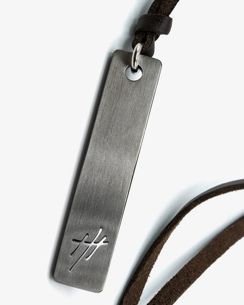 Tigris Reversible Pendant Leather Necklace (adjustable length) - WESTON JON BOUCHÉR